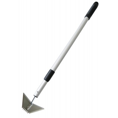 Telescopic serrated hoe